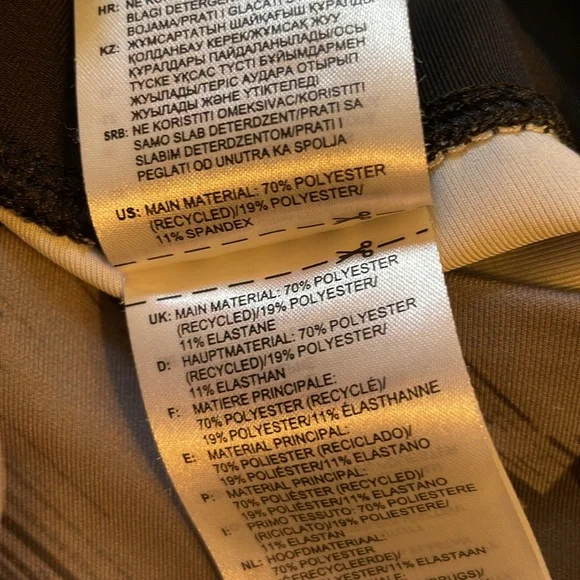 NWOT Adidas Black & Grey Leggings - Zoe Saldana Collection - Picture 9 of 11